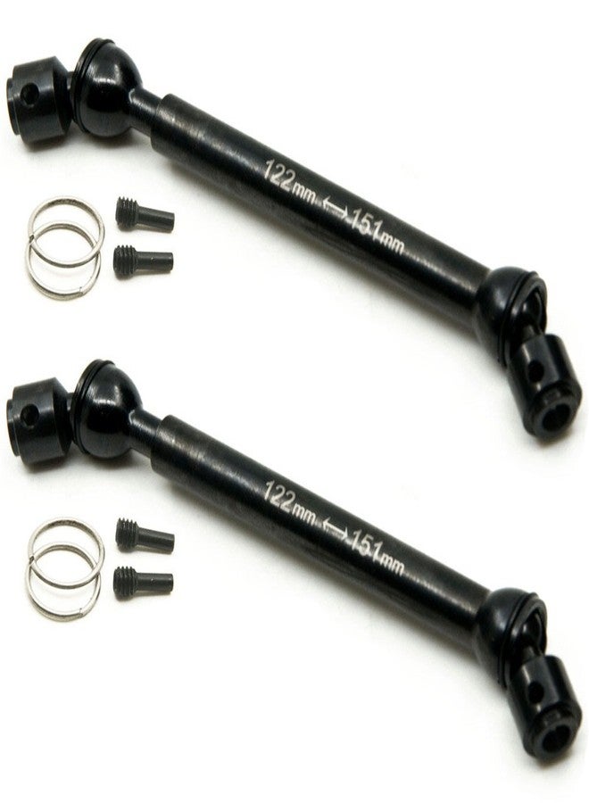 QUE-T 2 Pcs Steel 122-151mm Drive Shafts for 1/10 Axial Wraith/SCX10/Dingo/D90 RC Crawler Car (122MM-151MM) - Image 3